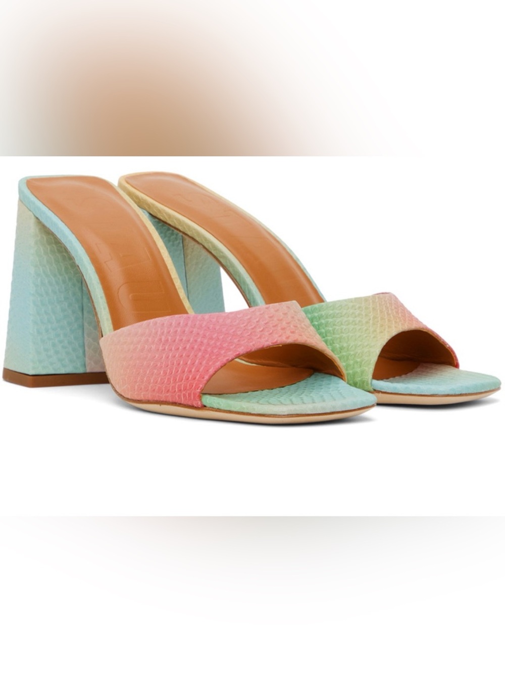 RARE STAUD Multi Aura Sloane Heels size 38